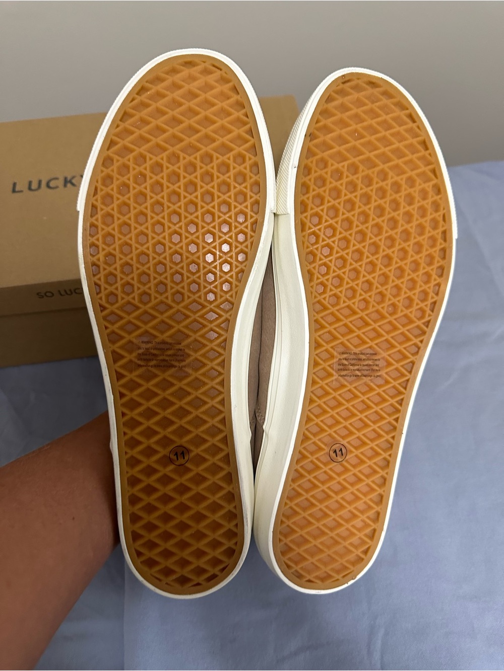 Lucky Brand Men’s Slip-On Loafers in Taupe - Picture 7 of 7